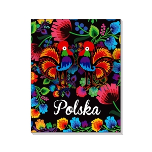 Notes 3D na magnesie Polska Folk czarny