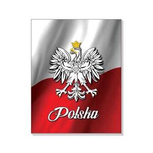 Notes 3D na magnesie Polska Polska flaga
