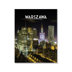 Notes 3D na magnesie Warszawa City by night