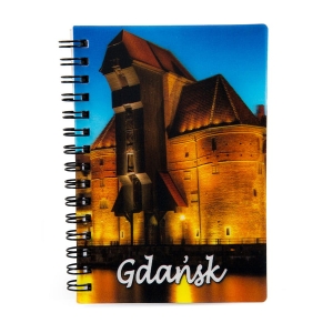 3D Notebook Gdańsk – the Crane – hardcover lined