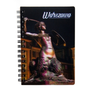 3D Notebook Warsaw – Mermaid – hardcover lined