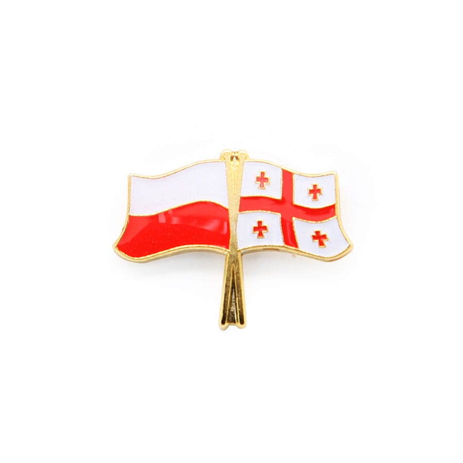 Przypinka Polska Gruzja 1261a