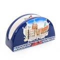 ceramiczny serwetnik Lublin widok z boku z zabytkami miasta