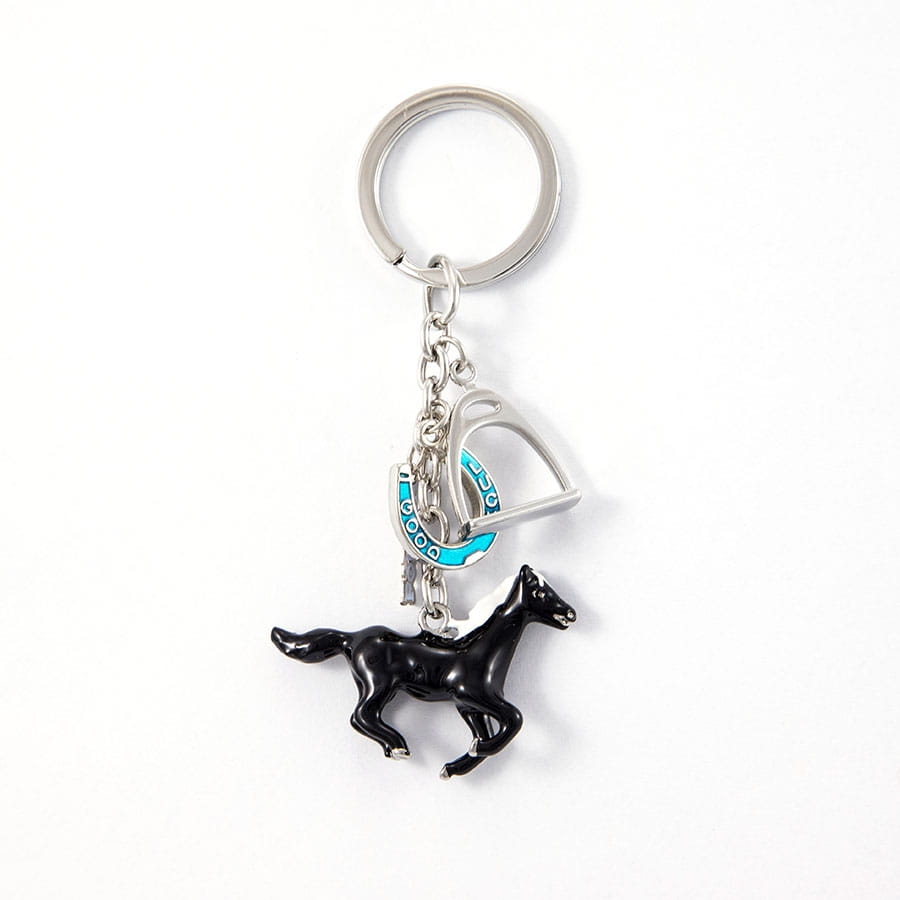 brelok do kluczy koń czarny zawieszka charms