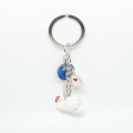 brelok łabędź charms zawieszka do kluczy ozdobny