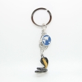 Brelok do kluczy kobra zawieszka charms metalowa