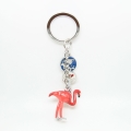 brelok flaming zawieszka charms różowy metalowy