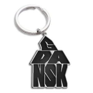 Brelok Gdańsk - czarny symbol