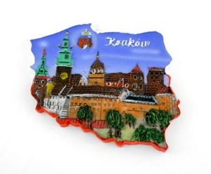 Magnes kontur Kraków Wawel