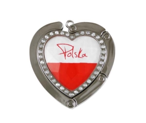 Wieszak na torebkę w kształcie serca