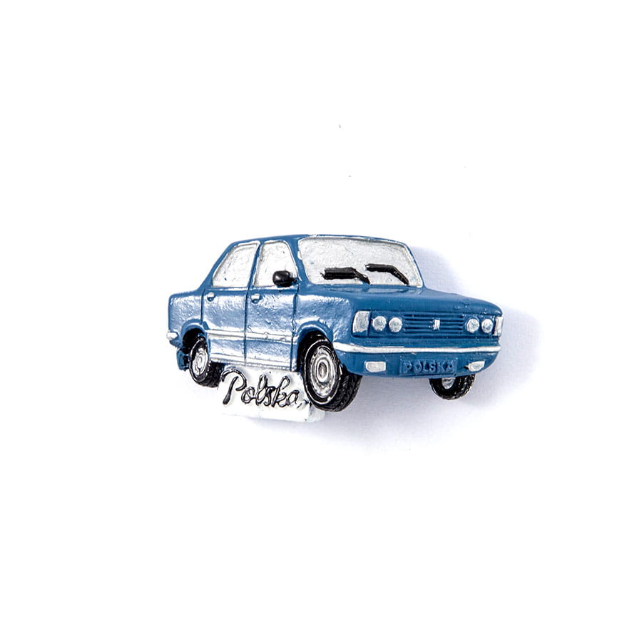 Magnes na lodówkę auto FSO duży fiat 125 niebieski klasyczny samochód polski