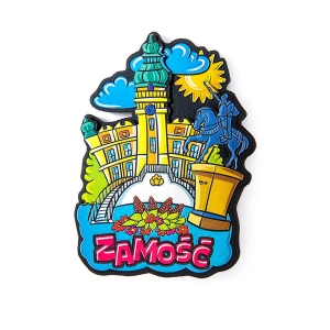 Fridge magnet Zamość – metallic MDF