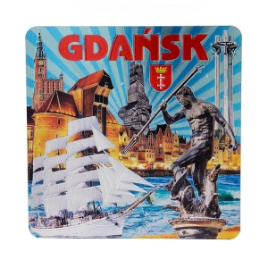 Metallic cork coaster set – Gdańsk