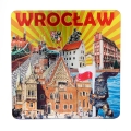 Podkładki korkowe metaliczne Wrocław z zabytkami miasta