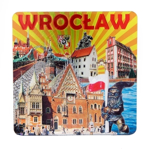 Metallic cork coaster set – Wrocław