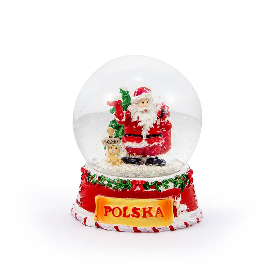 kula śnieżna świąteczna 65mm Mikołaj Polska