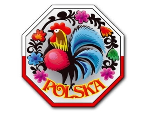 Magnes z efektem 3D STOP Polska - kogut