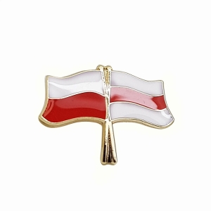 Przypinka – Flaga PL – Wolna Białoruś