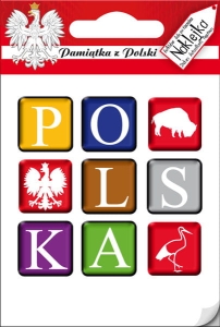 Naklejka pojedyncza - Polska kostka