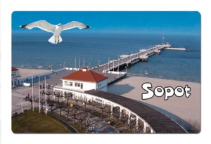 Magnes z efektem 3D Sopot Molo