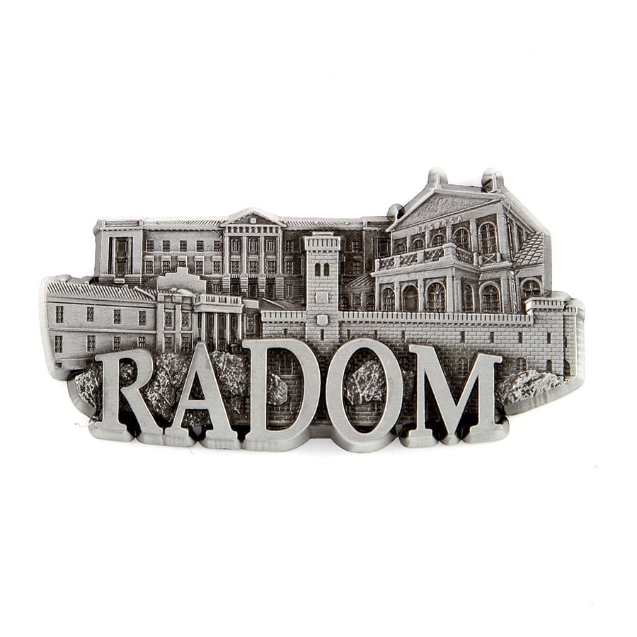 magnes metalowy panorama Radom lodówka pamiątka