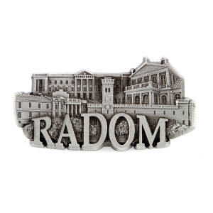 Magnes na lodówkę – panorama Radom, metalowy