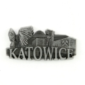 Magnes na lodówkę panorama Katowice metalowy pamiątka