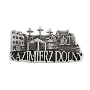 Magnes na lodówkę – panorama Kazimierz Dolny, metalowy