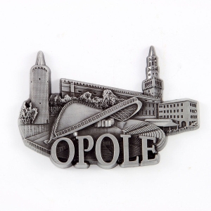 Magnes na lodówkę – panorama Opole, metalowy