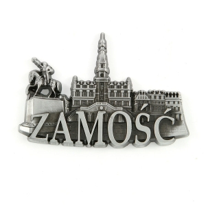 Magnes na lodówkę – panorama Zamość, metalowy