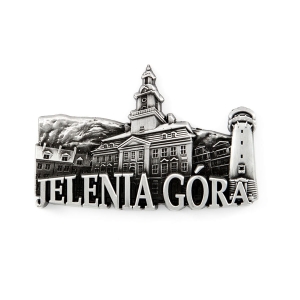 Magnes na lodówkę – panorama Jelenia Góra, metalowy