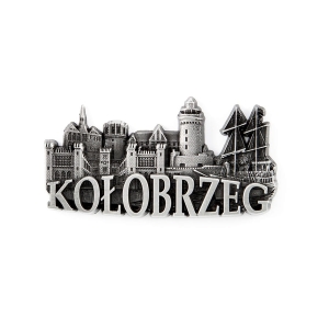 Magnes metalowy panorama Kołobrzeg