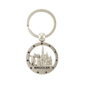 Brelok okrągły nikiel Wrocław