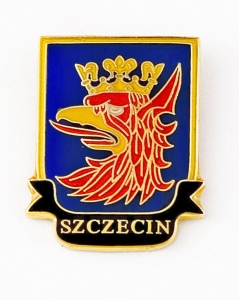 Herb Szczecin - przypinka