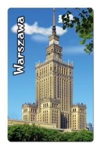 Magnes z efektem 3D Warszawa Pałac Kultury pion