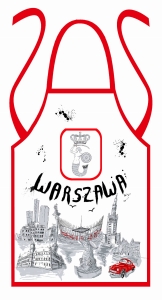 Fartuch kuchenny Warszawa farba