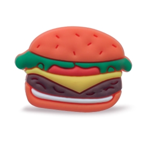 Hamburger przypinka do crocs, kroksy, ozdoba