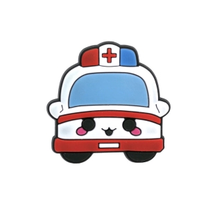 Ambulans, karetka pogotowia przypinka do crocs, kroksy, ozdoba