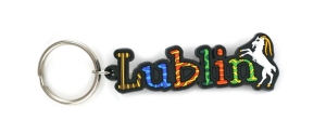Brelok gumowy napis lublin