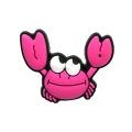 Różowy krab przypinka do crocs ozdoba kroksy