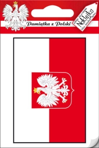 Naklejka pojedyncza Polska - Bandera