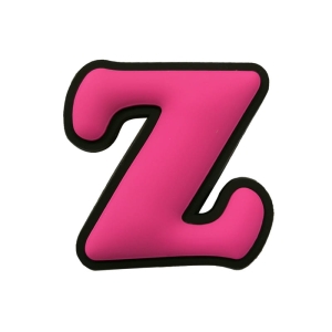 Litera Z różowa przypinka do crocs, ozdoba, kroksy