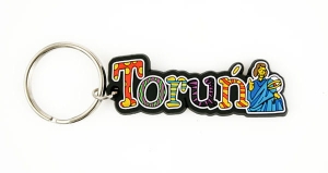 Brelok gumowy napis Toruń