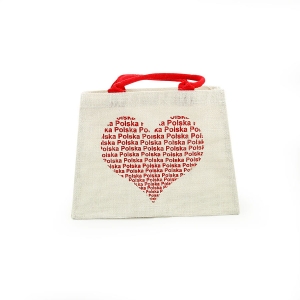 Torba płócienna serce POLSKA