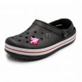 Ozdoba żołądek na crocs czarne klapkipin medyczny