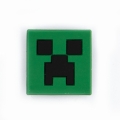 Zielony creeper Minecraft ozdoba do crocsów