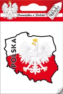 Naklejka pojedyncza - kontur Polski