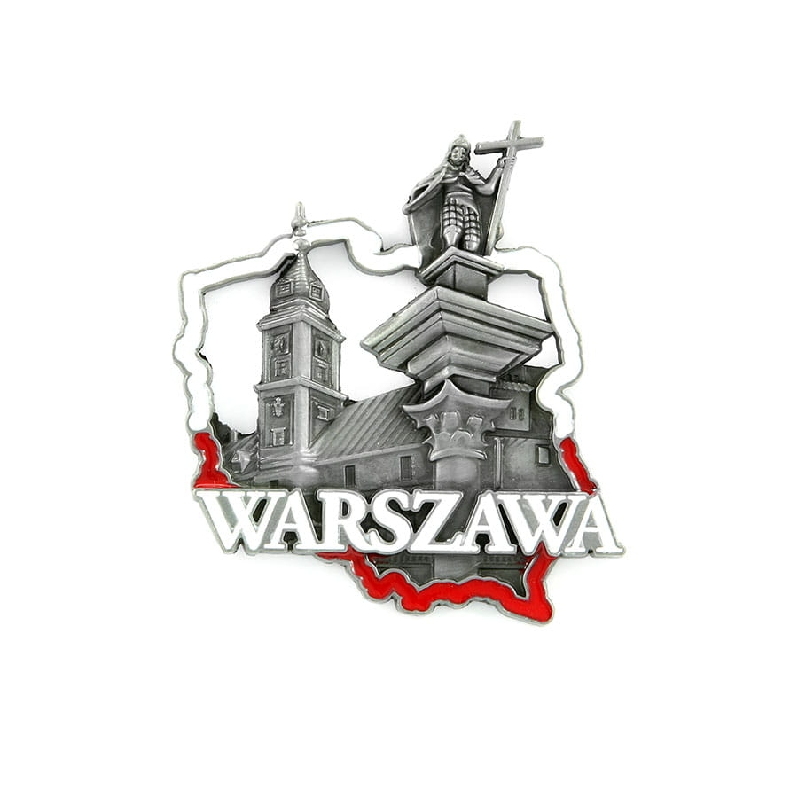 magnes na lodówkę Polska Warszawa Starówka metalowy