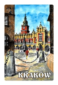 Magnes z efektem 3D Kraków obraz rynek