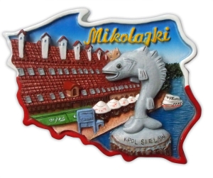 Magnes kontur Mikołajki Ryba